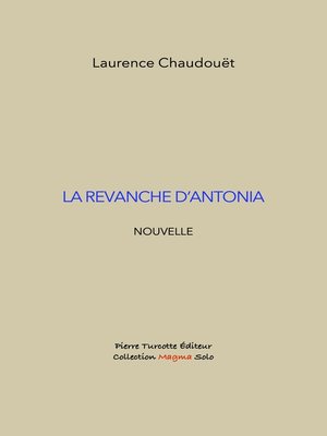 cover image of La revanche d'Antonia